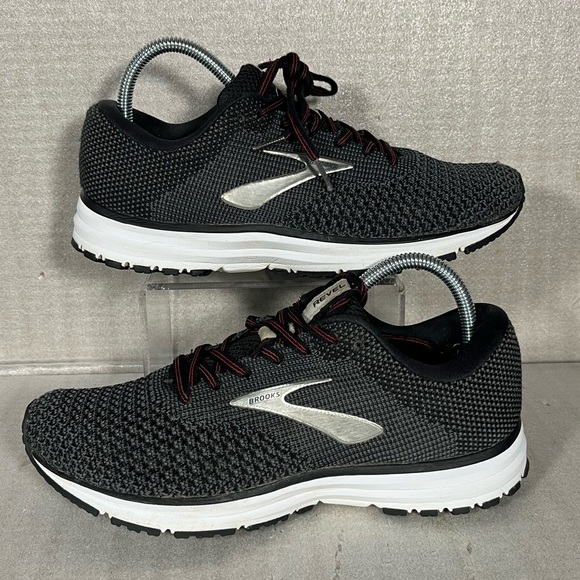 Brooks Shoes - Brooks Women's Revel 2 1202811B050 Size 9B Black Running Shoes Sneakers